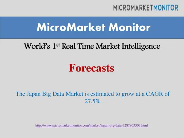 Japan Big Data Market to Reach $1.72 Billion by 2019