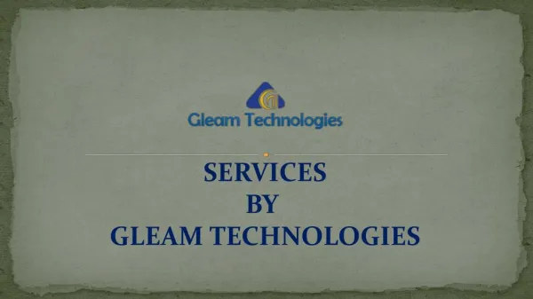 Services By Gleam Technologies