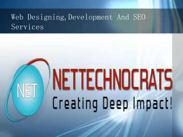 Web Designing,Development And SEO Services