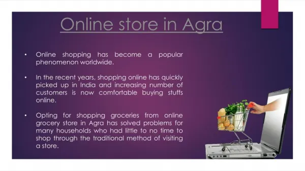 Online grocery store in Agra | Start Online store in Agra