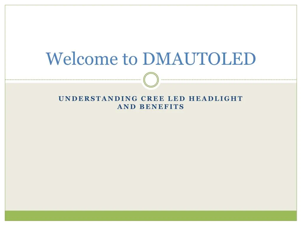 welcome to dmautoled