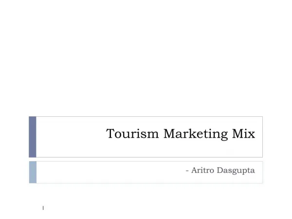 Tourism Marketing Mix | Skyline College