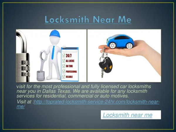 Locksmith near me