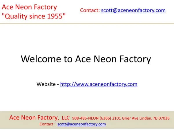Neon Business Signs - AceneonFactory.com