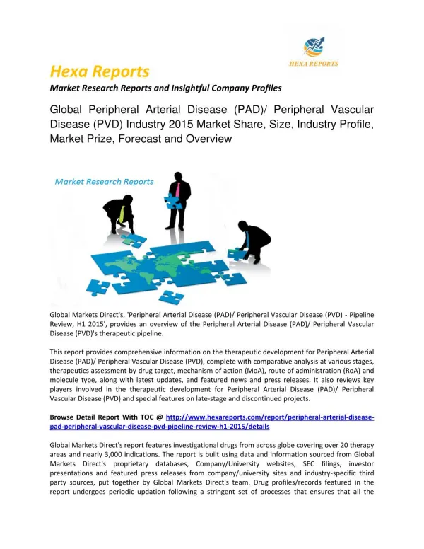 Peripheral Arterial Disease (PAD)/ Peripheral Vascular Disease (PVD) Market Size, Share, Regional Outlook, Competitive S