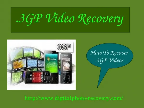 Make Easy Recovery of Lost Videos