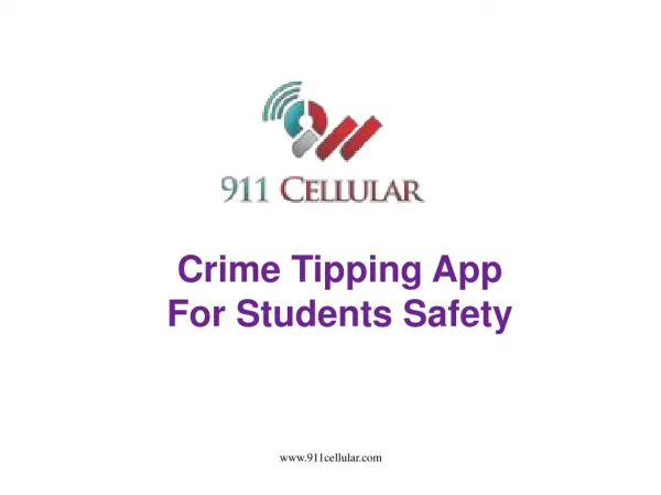 Crime Tipping App For Students Safety