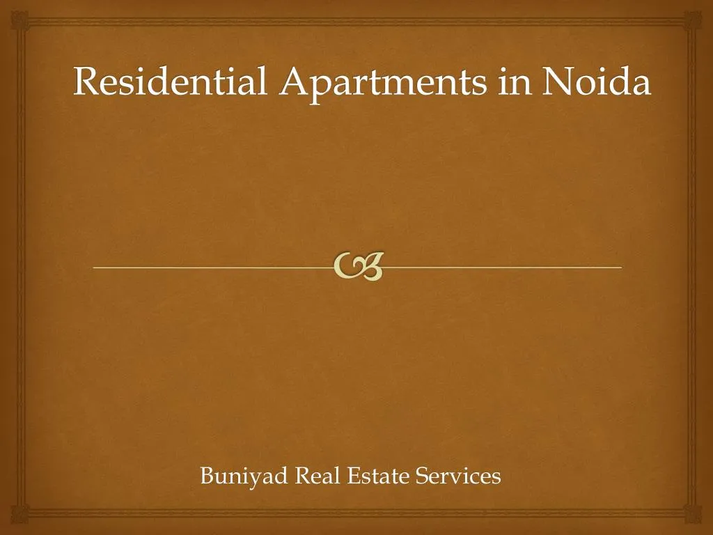 residential apartments in noida
