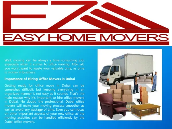 Movers and packers in Dubai