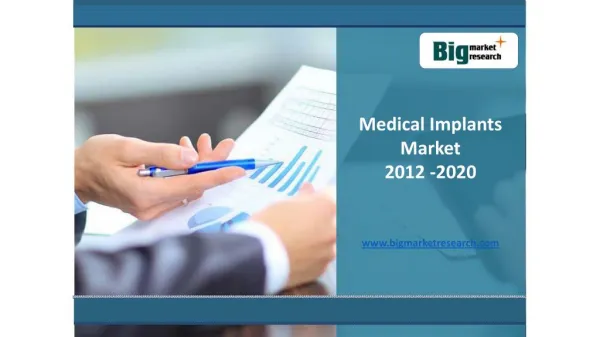 2012 - 2020 Medical Implants Market