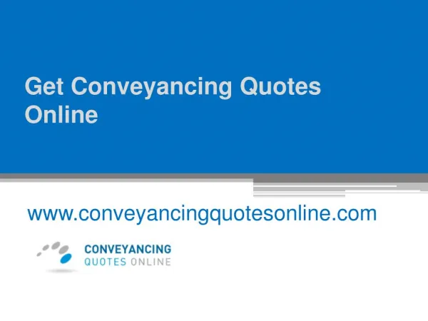 Get Conveyancing Quotes Online - www.conveyancingquotesonline.com