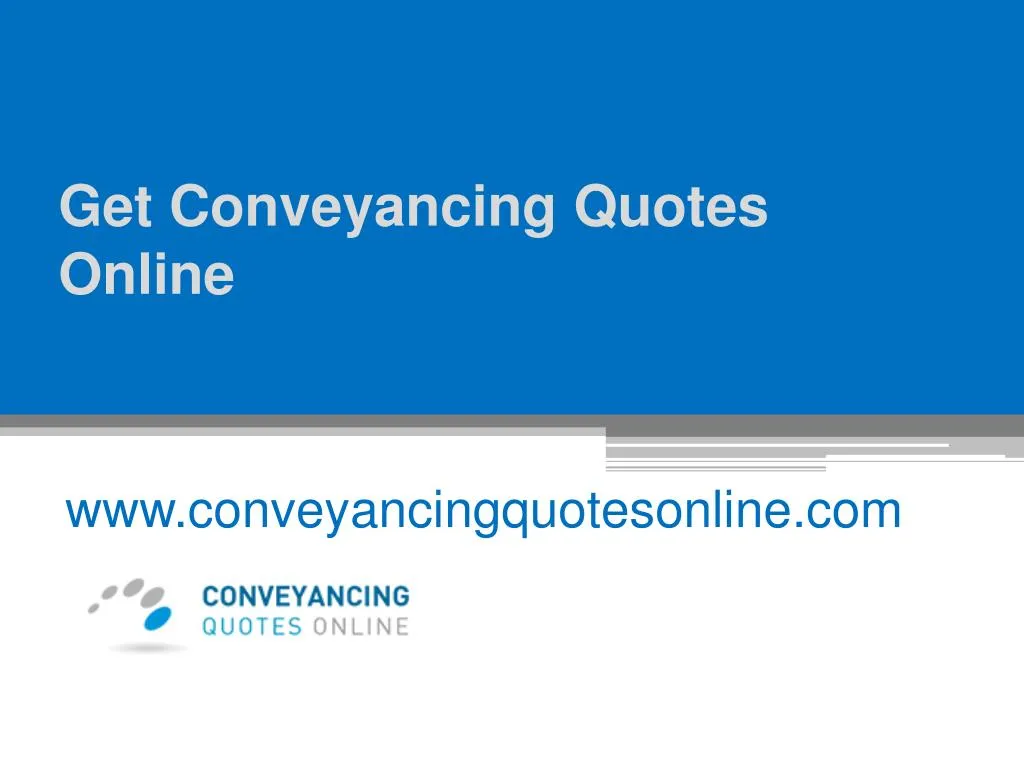 get conveyancing quotes online