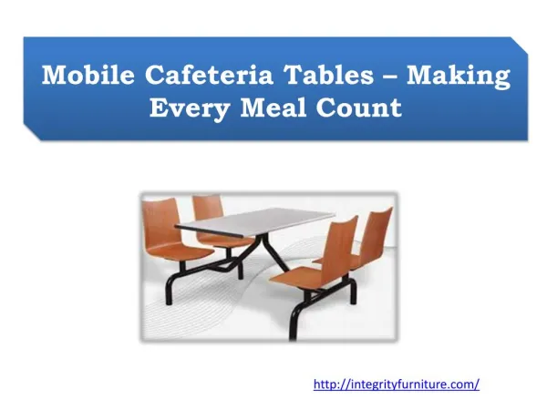 Mobile Cafeteria Tables – Making Every Meal Count