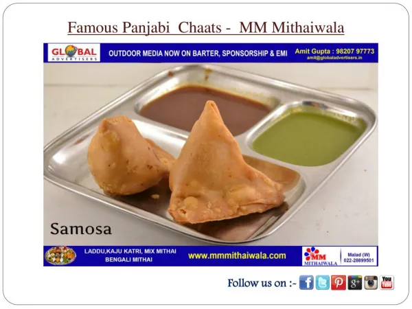 Famous Panjabi Chaats - MM Mithaiwala