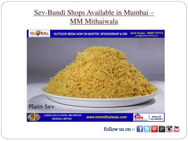 Sev-Bundi Shops Available in Mumbai - MM Mithaiwala