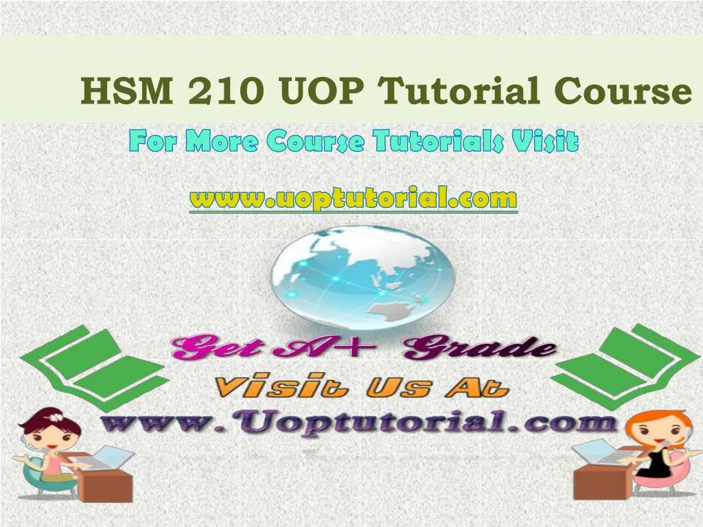 hsm 210 uop tutorial course