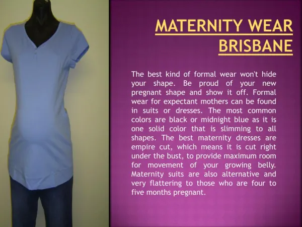 maternity shops Brisbane