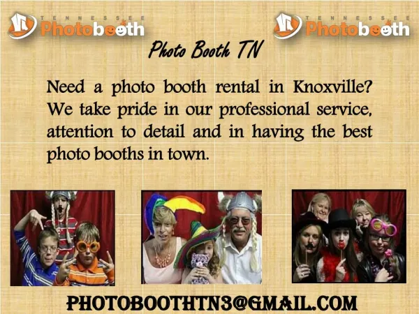 Photo Booth Rental in Knoxville
