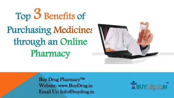 Top 3 benefits of purchasing medicines through an online pharmacy