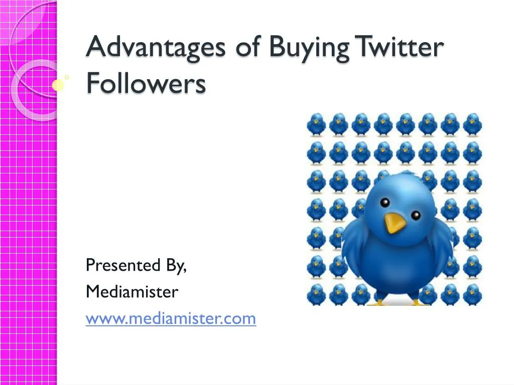 advantages of buying twitter followers