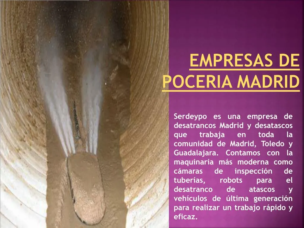 empresas de poceria madrid