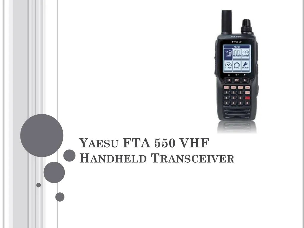 yaesu fta 550 vhf handheld transceiver