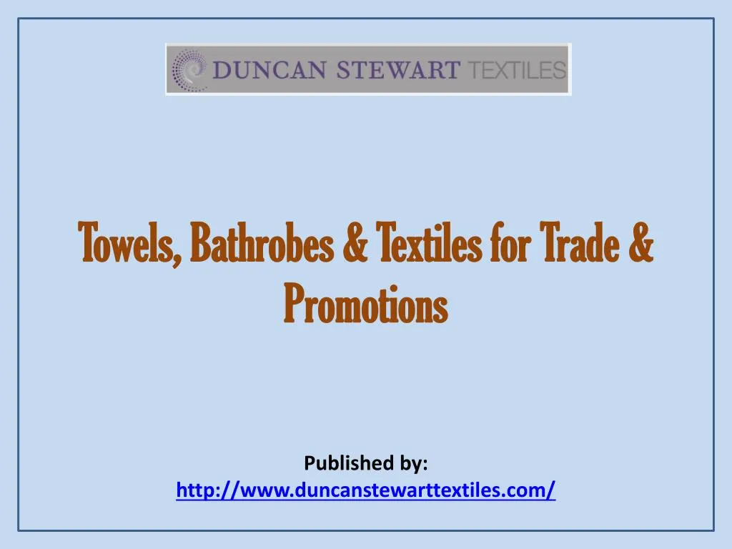 towels bathrobes textiles for trade promotions