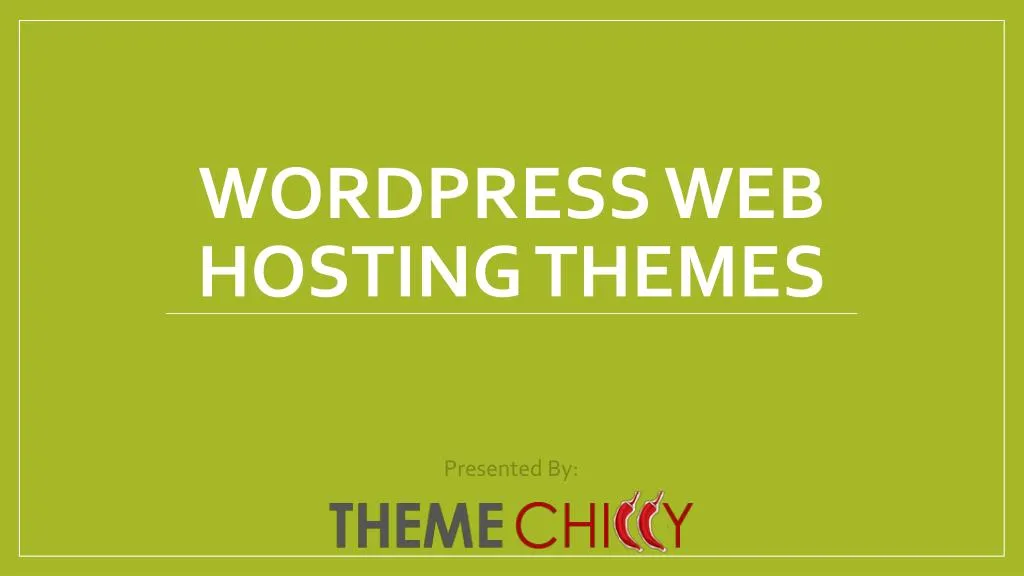 wordpress web hosting themes