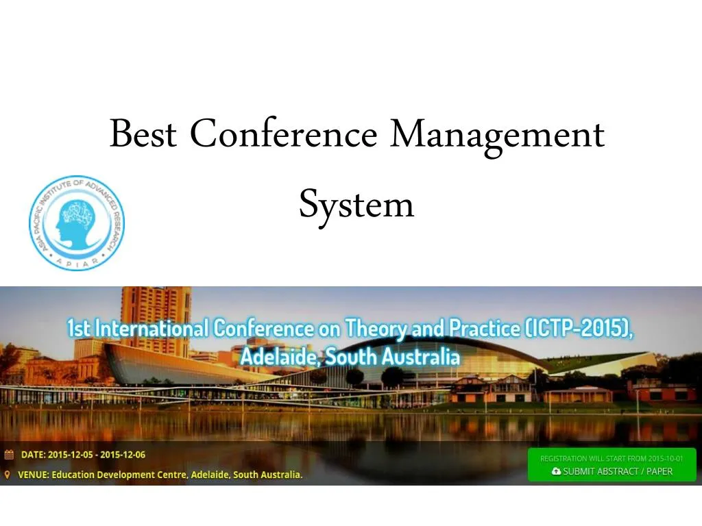 best conference management system