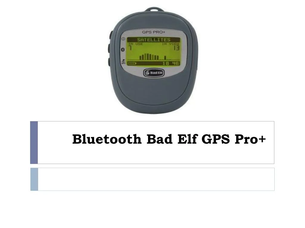 bluetooth bad elf gps pro