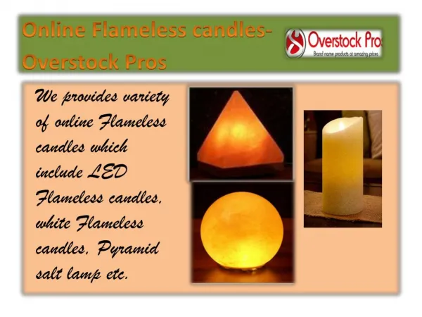 Online Flameless candles-Overstock Pros