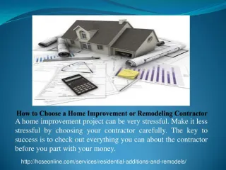 How to Choose a Home Improvement & Remodeling Contractor - slide 1