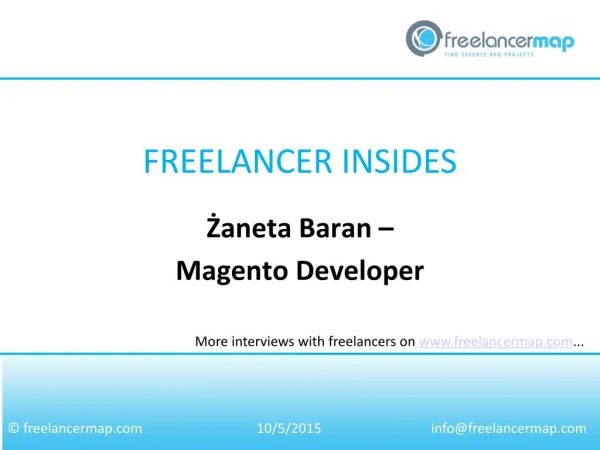 Zaneta Baran - Magento Developer