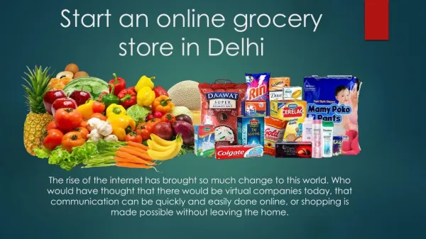 Online grocery shopping in Delhi