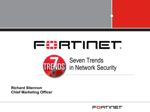 Seven Trends in Network Security