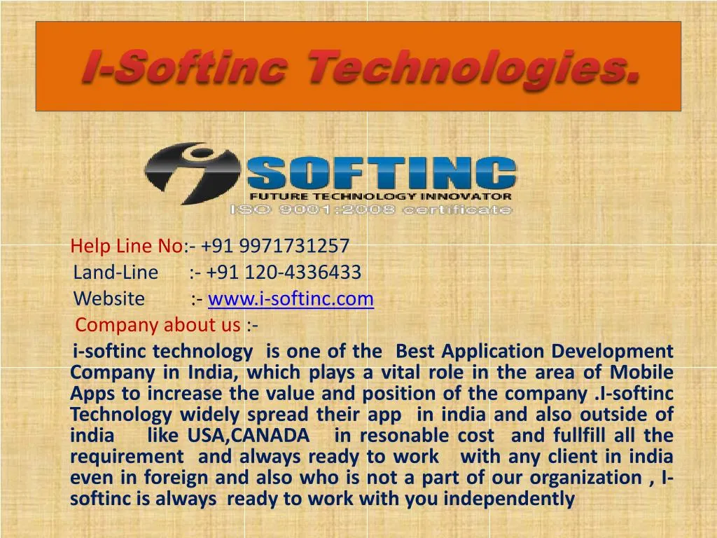 i softinc technologies