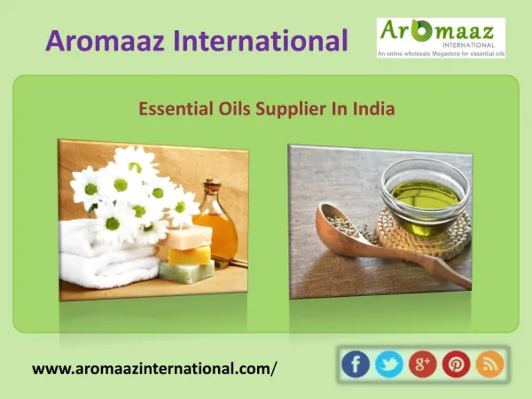 Essential oils manufacturers in india