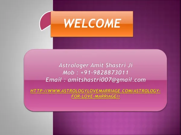 Astrology for Love Marriage , 9828873011