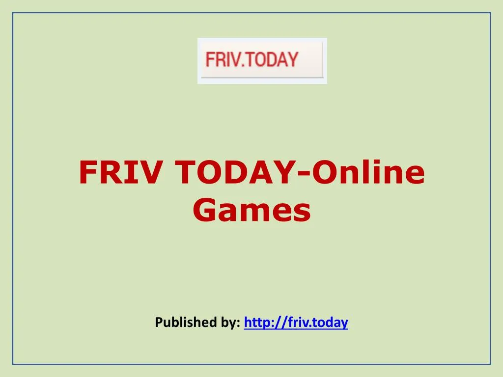 friv today online games