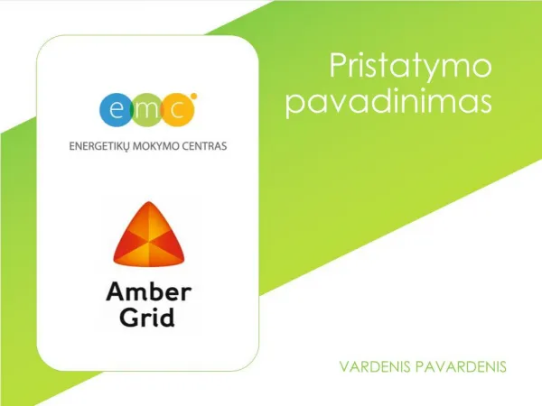 pristatymo pavadinimas