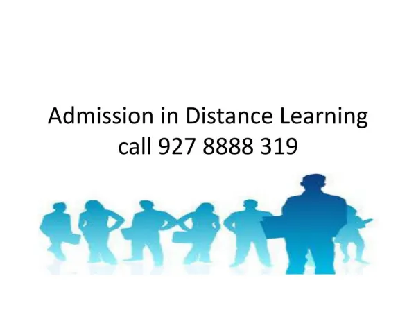 Distance education for Admission in MBA.