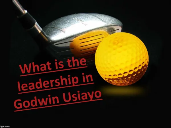 What is the leadership in Godwin Usiayo updates