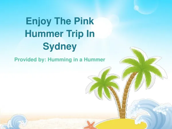 Enjoy The Pink Hummer Trip In Sydney