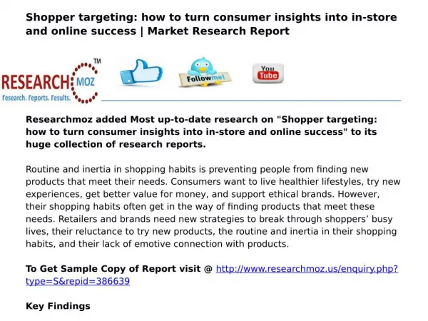 Shopper targeting: how to turn consumer insights into in-store and online success