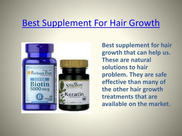 Hair Growth Supplement