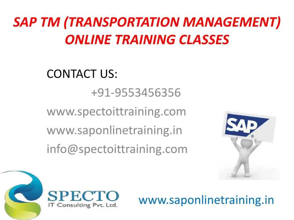 sap tm transportation management online training classes