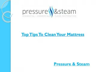 Top Tips To Clean Your Mattress - slide 1