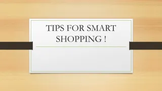 Smart shopping tips - slide 1