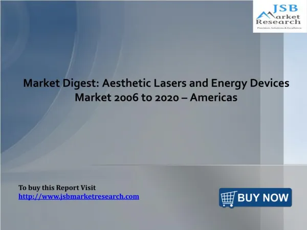 Aesthetic Lasers and Energy Devices Market: JSBMarketResearch