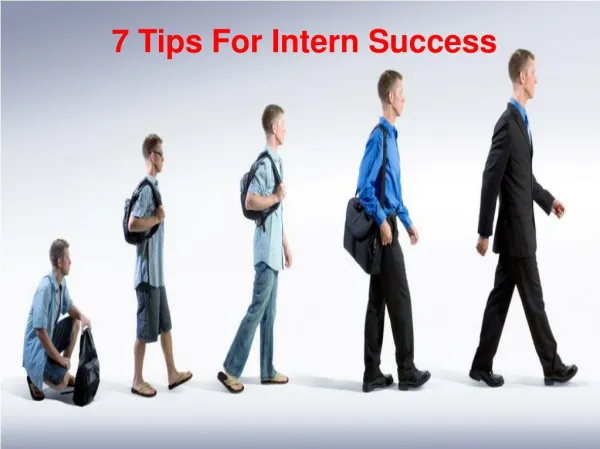 7 Tips For Intern Success